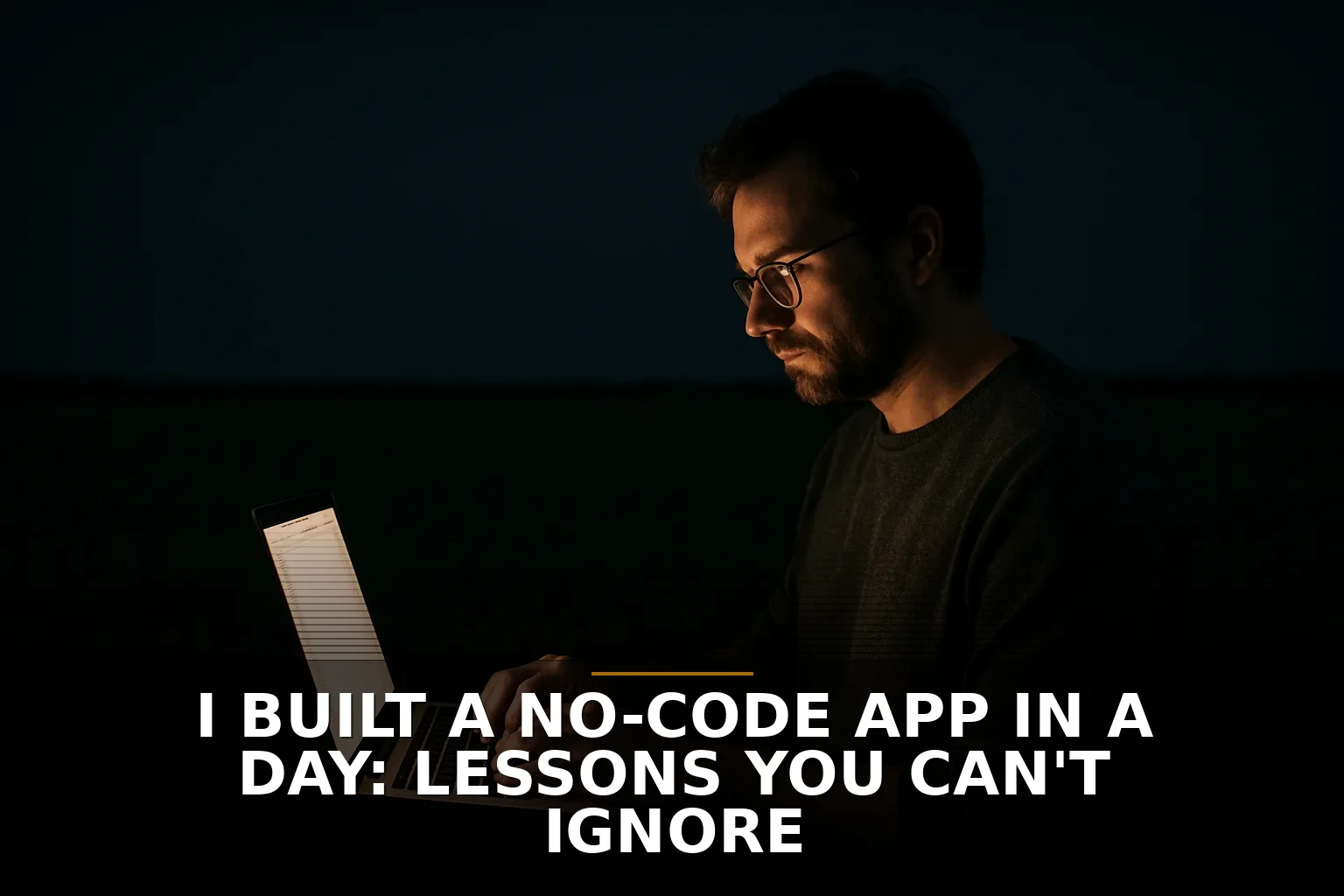 I Built a No-Code App in a Day: Lessons You Can't Ignore