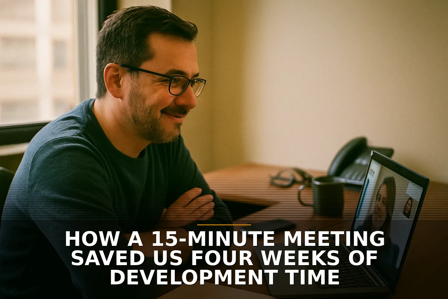 How a 15-Minute Meeting Saved Us Four Weeks of Development Time