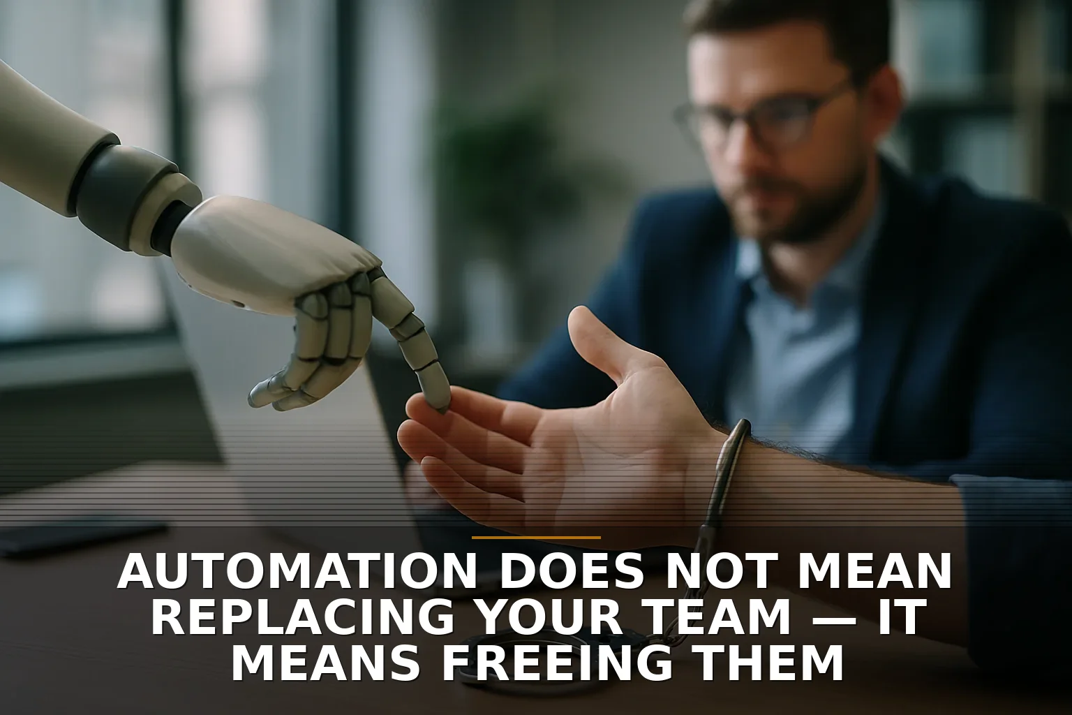 Automation does not mean replacing your team — it means freeing them