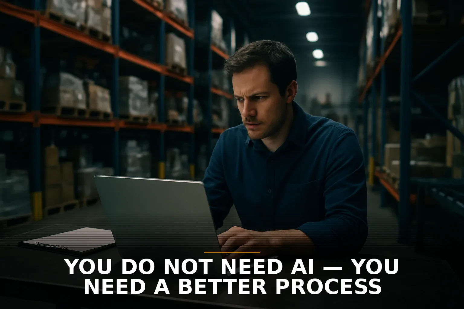 You do not need AI — you need a better process