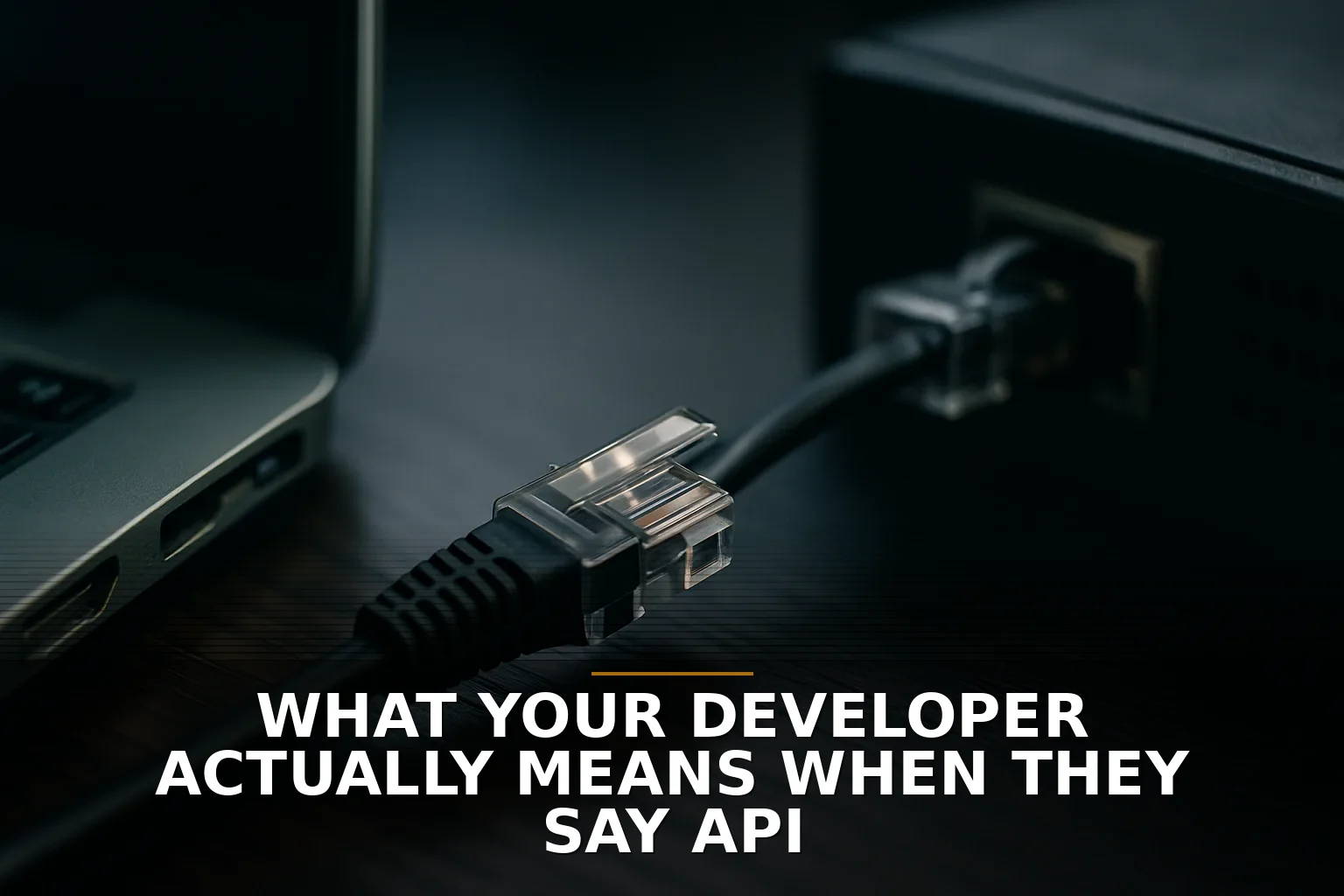What your developer actually means when they say API