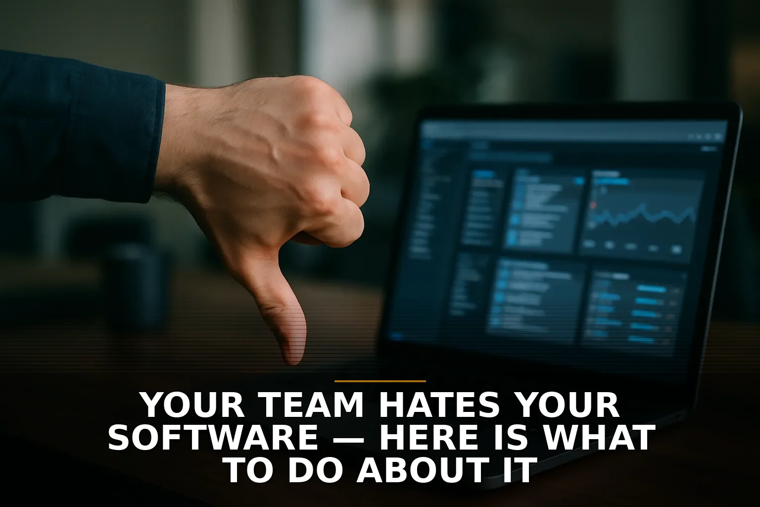 Your team hates your software — here is what to do about it
