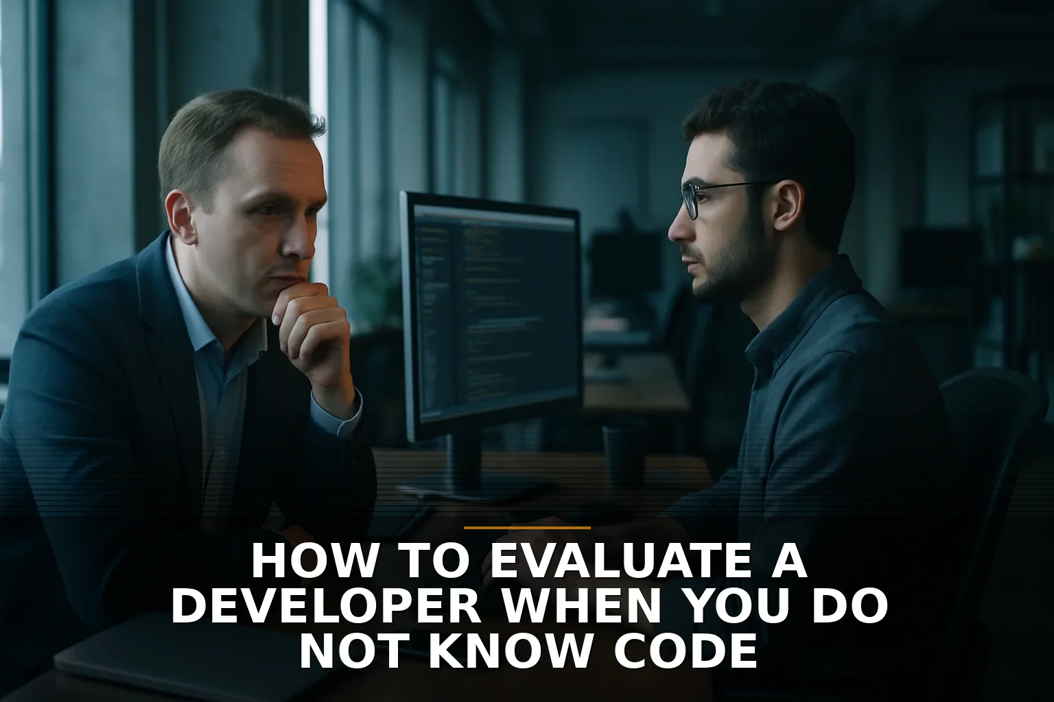 How to evaluate a developer when you do not know code