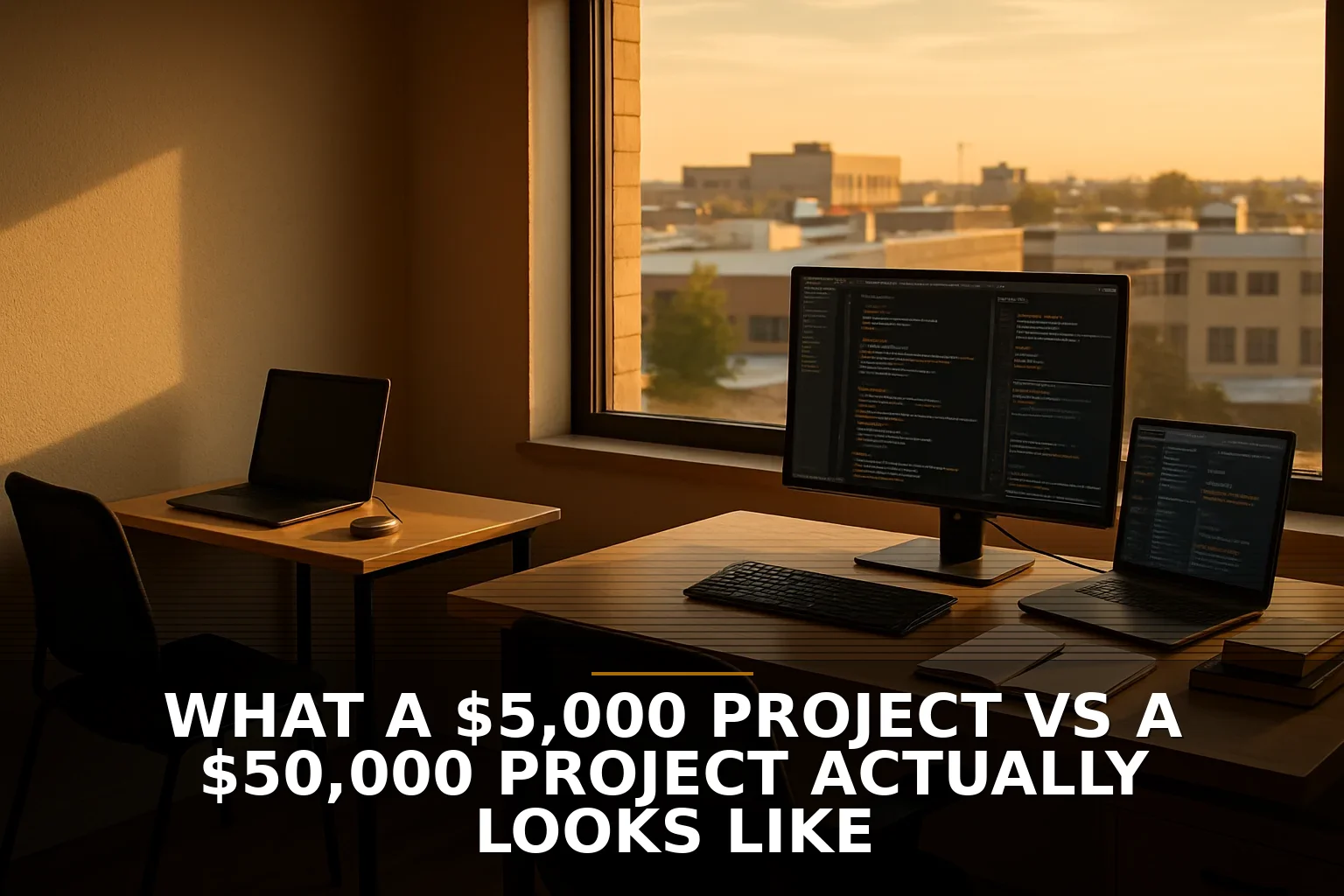 What a $5,000 project vs a $50,000 project actually looks like