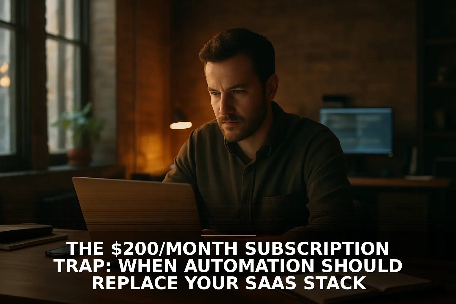 The $200/month subscription trap: when automation should replace your SaaS stack
