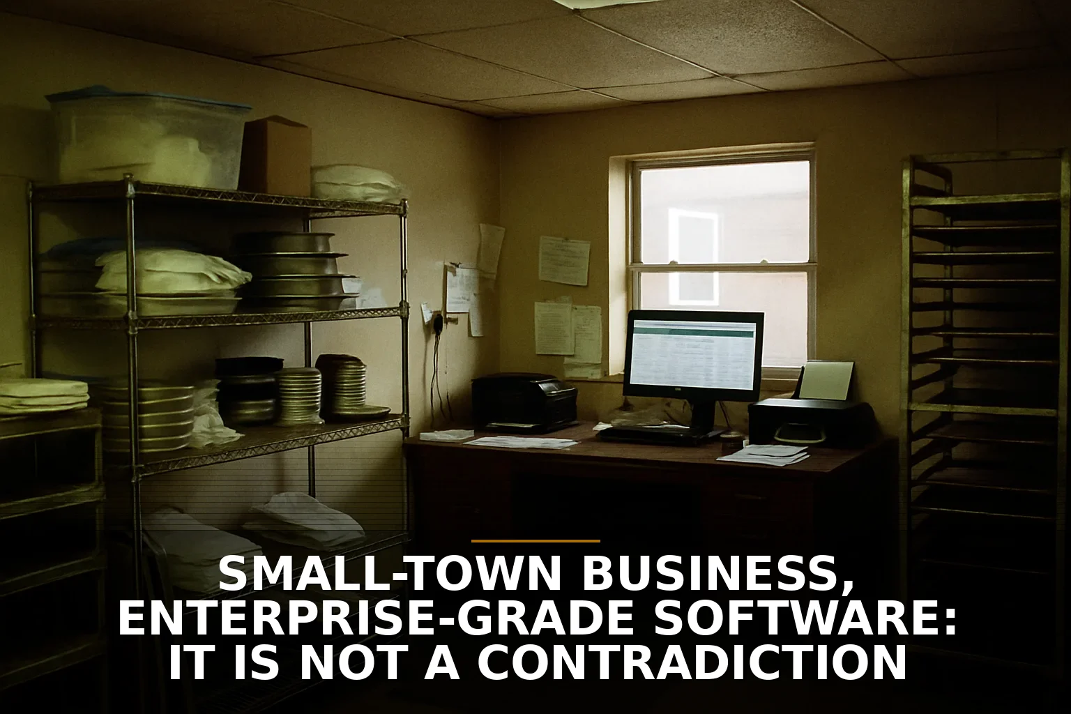 Small-town business, enterprise-grade software: it is not a contradiction