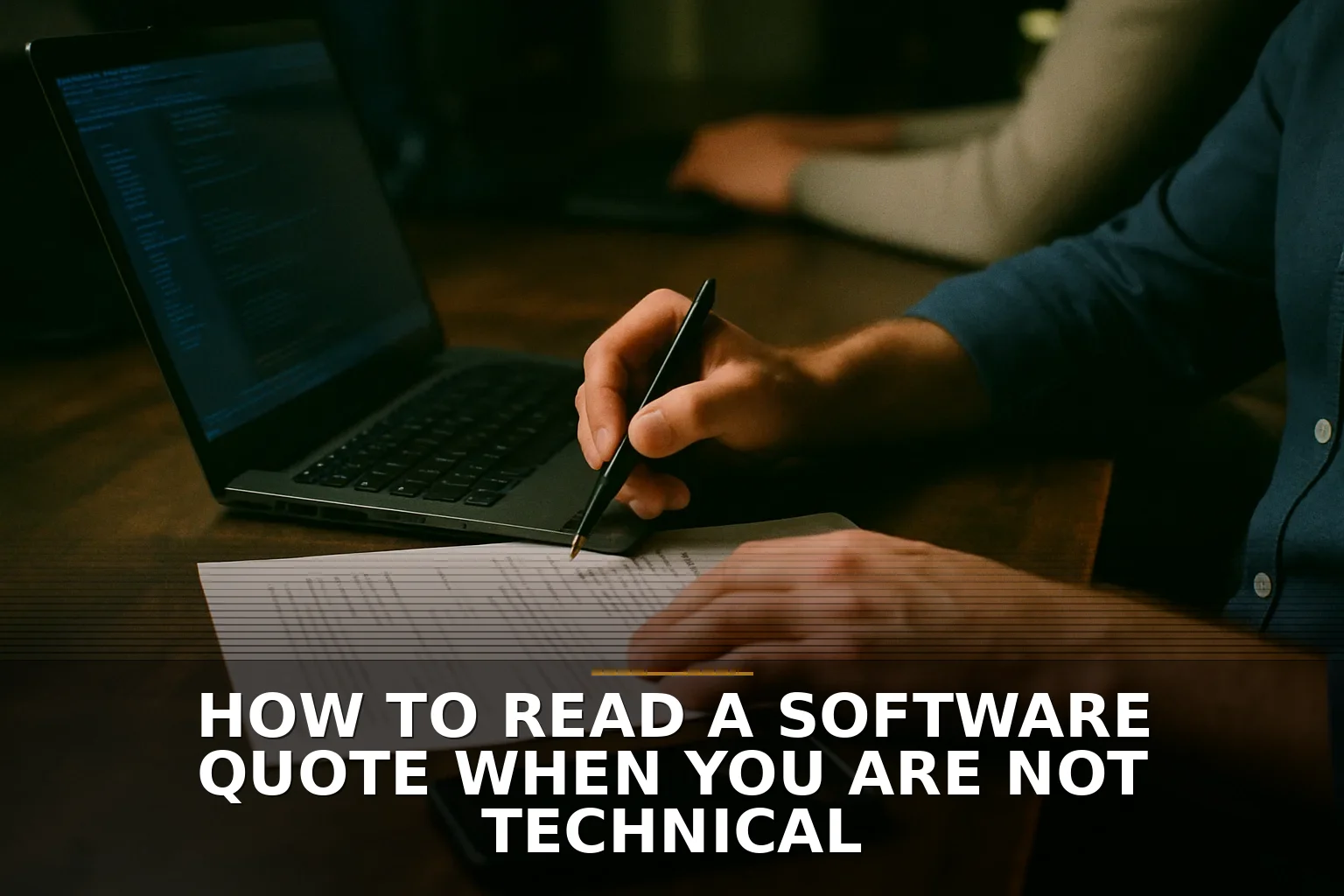 How to read a software quote when you are not technical