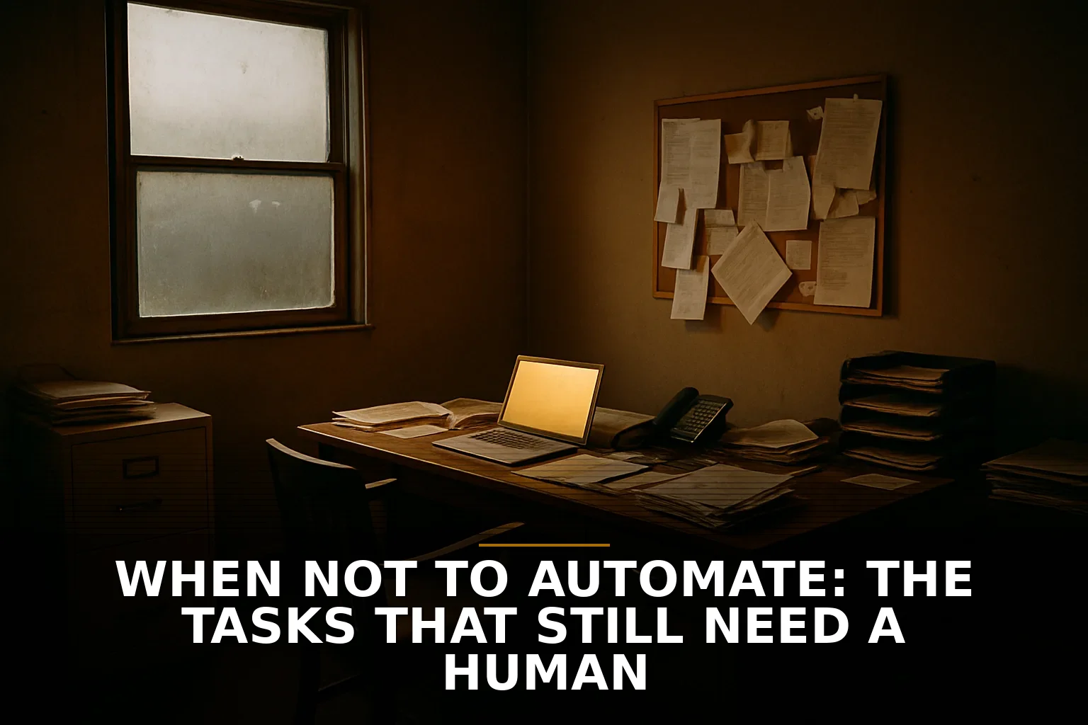 When NOT to automate: the tasks that still need a human