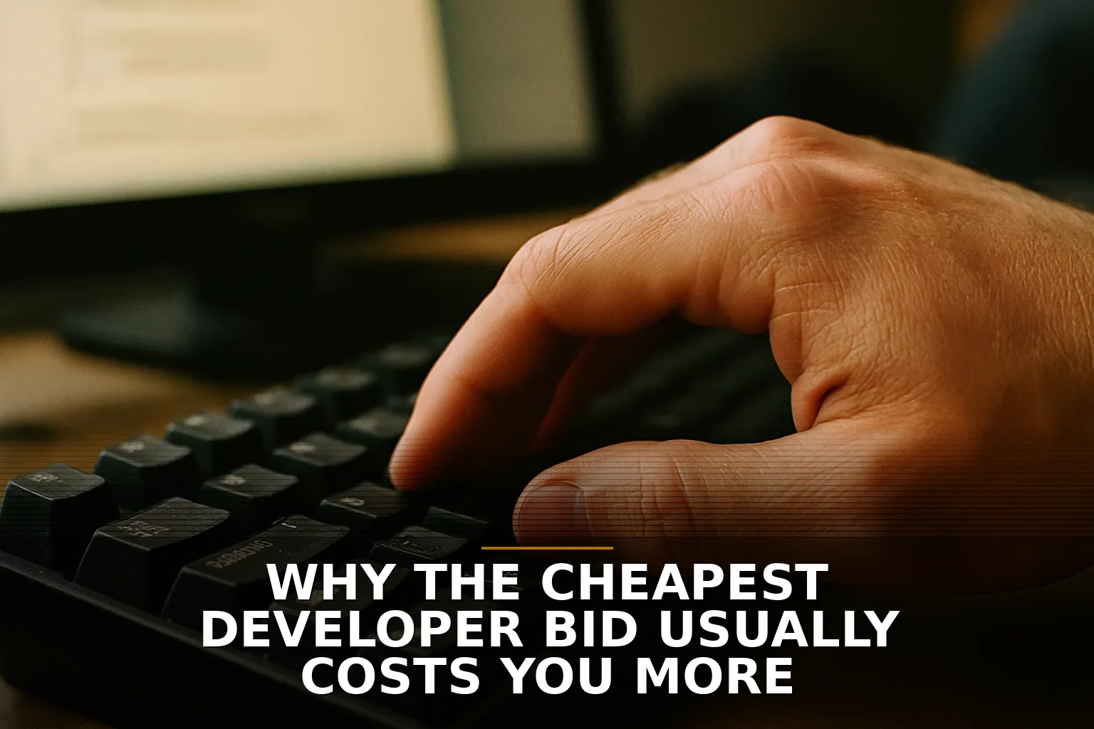 Why the cheapest developer bid usually costs you more