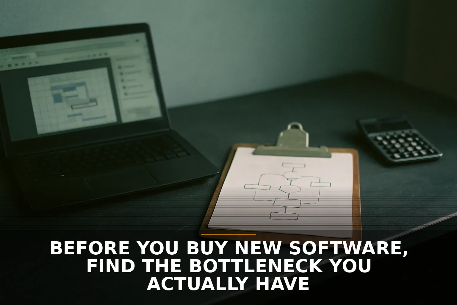 Before You Buy New Software, Find the Bottleneck You Actually Have