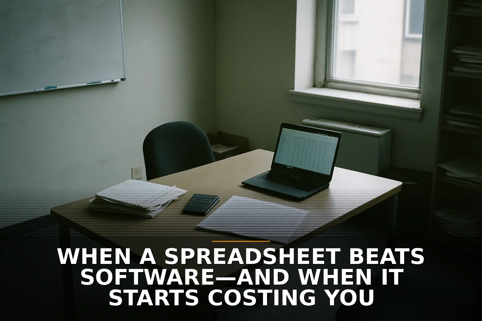 When a Spreadsheet Beats Software—and When It Starts Costing You