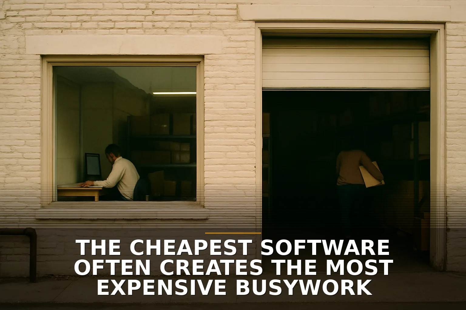 The cheapest software often creates the most expensive busywork