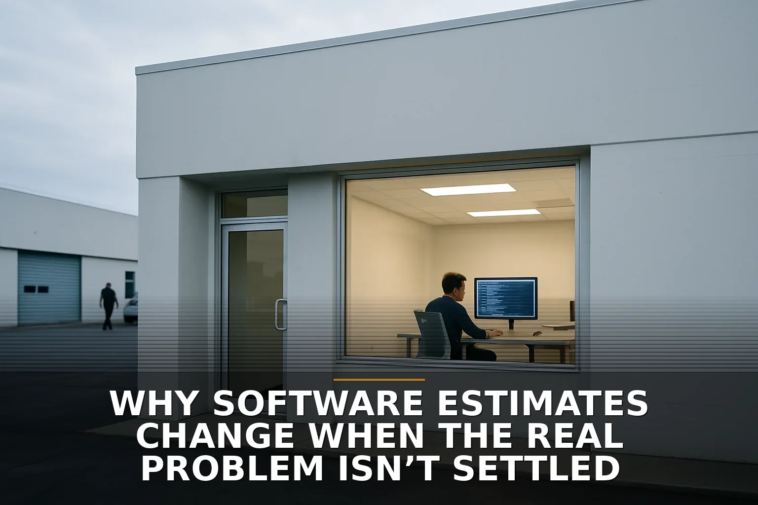 Why software estimates change when the real problem isn’t settled