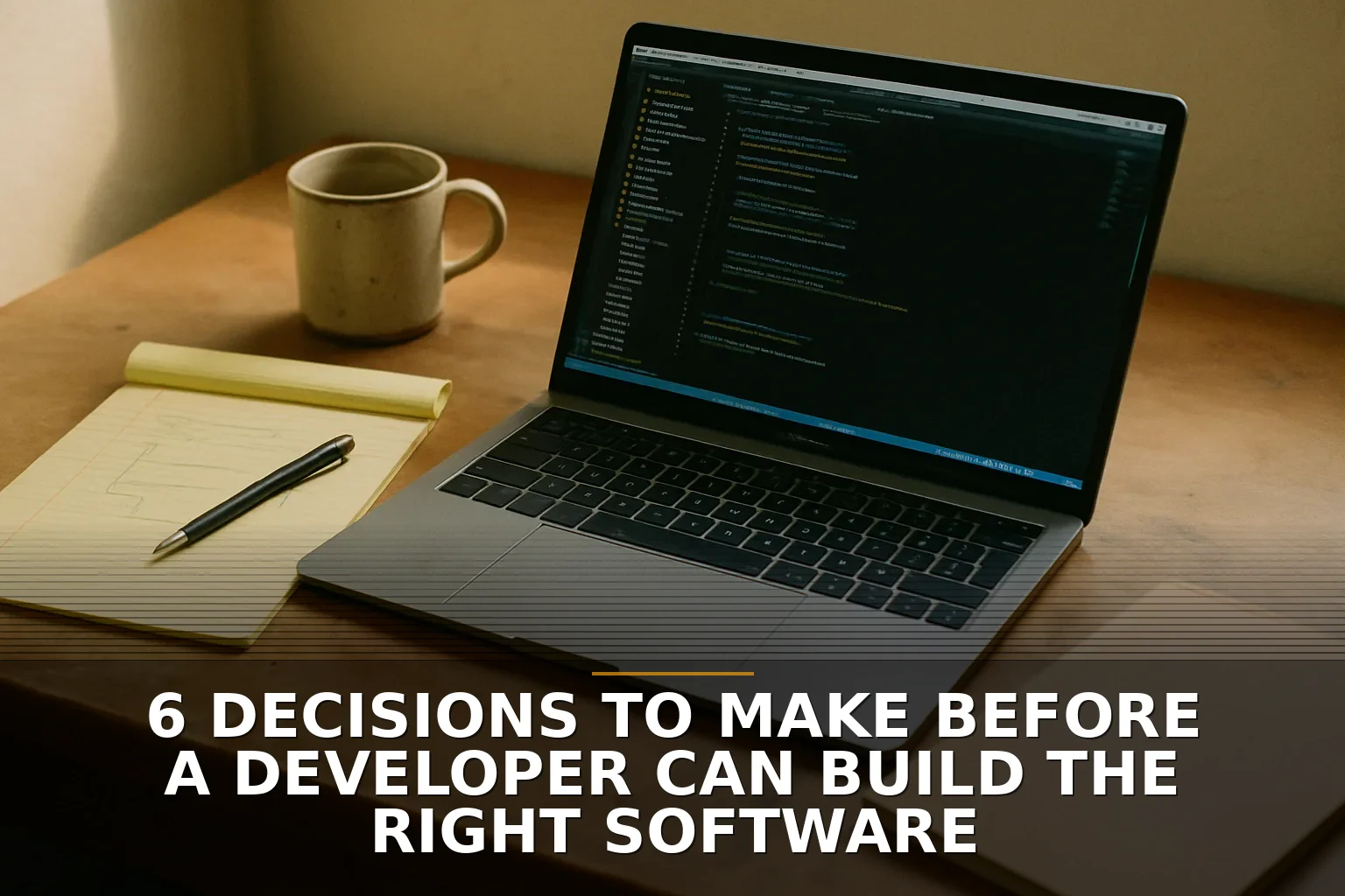 6 decisions to make before a developer can build the right software
