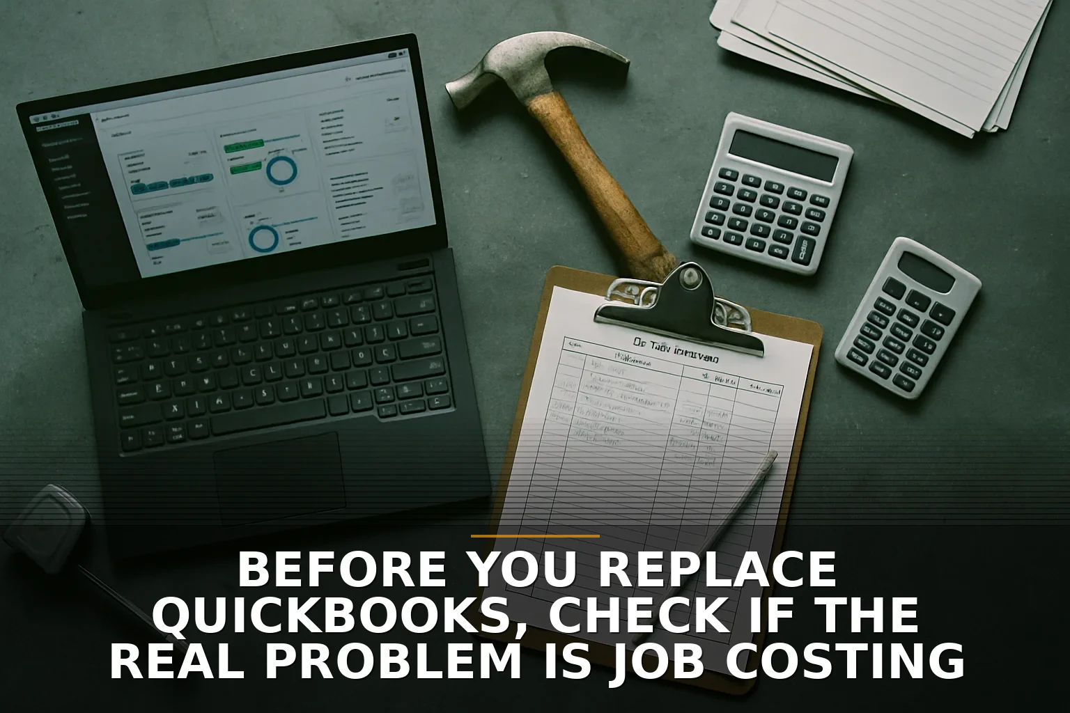Before You Replace QuickBooks, Check if the Real Problem Is Job Costing