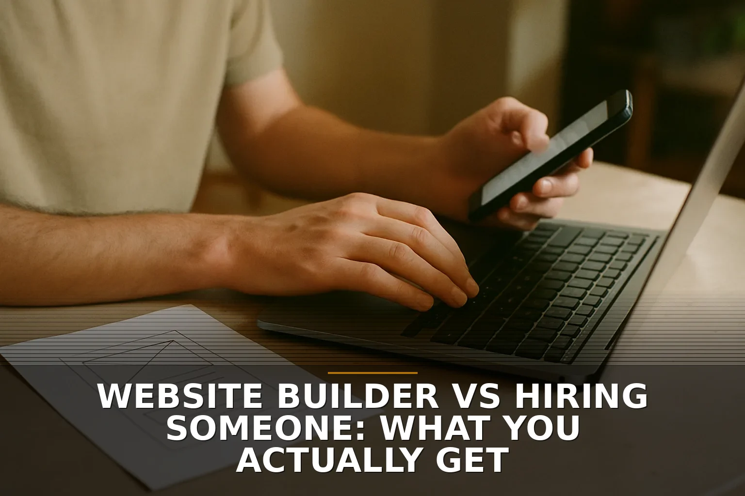 Website Builder vs Hiring Someone: What You Actually Get