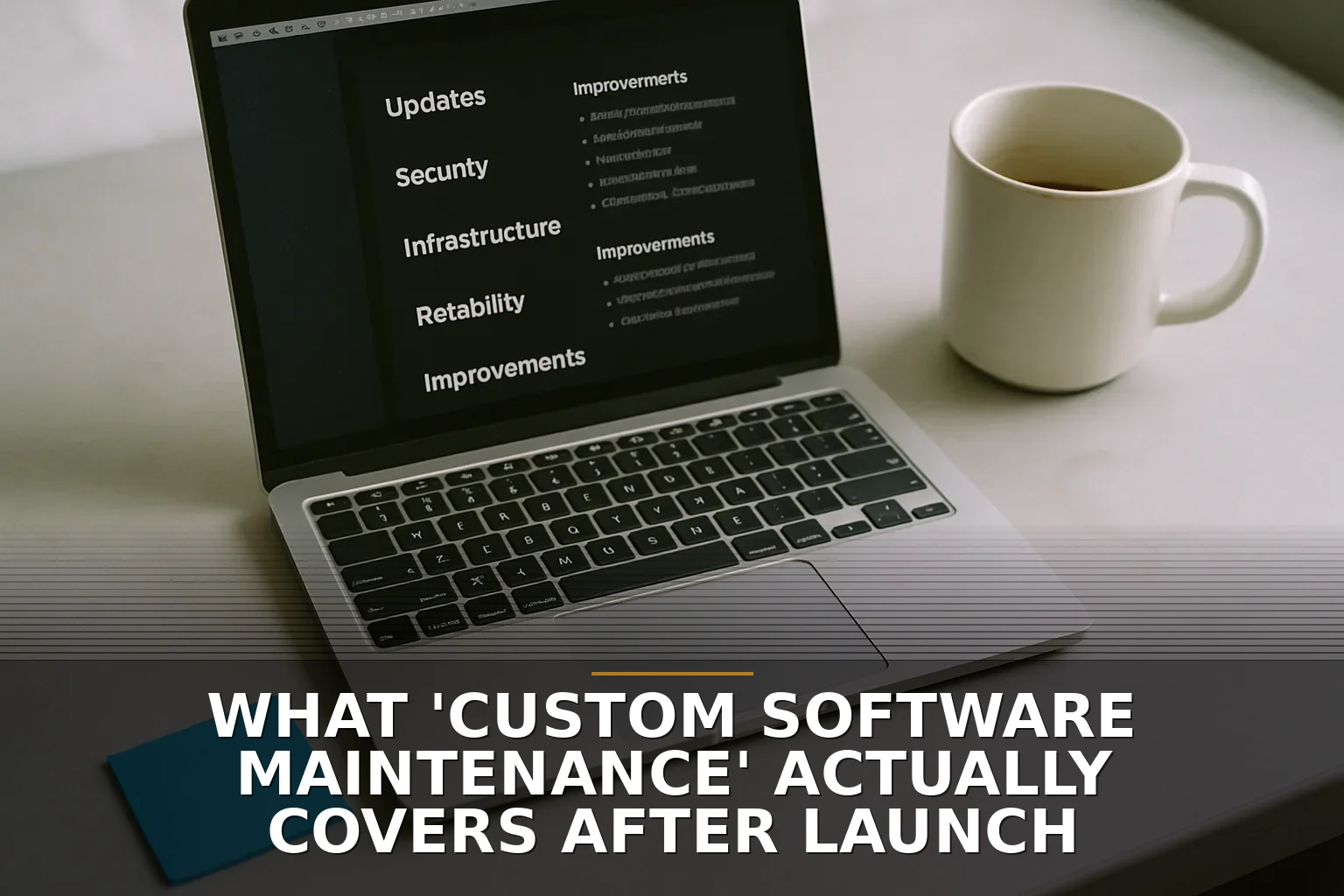 What 'Custom Software Maintenance' Actually Covers After Launch