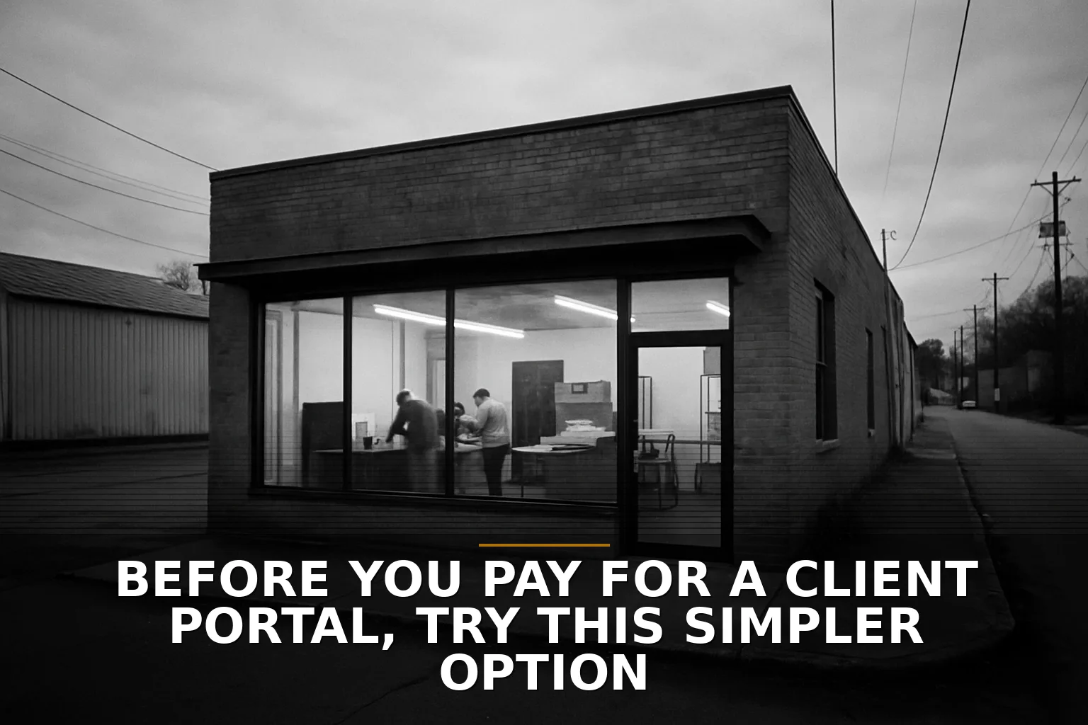 Before You Pay for a Client Portal, Try This Simpler Option