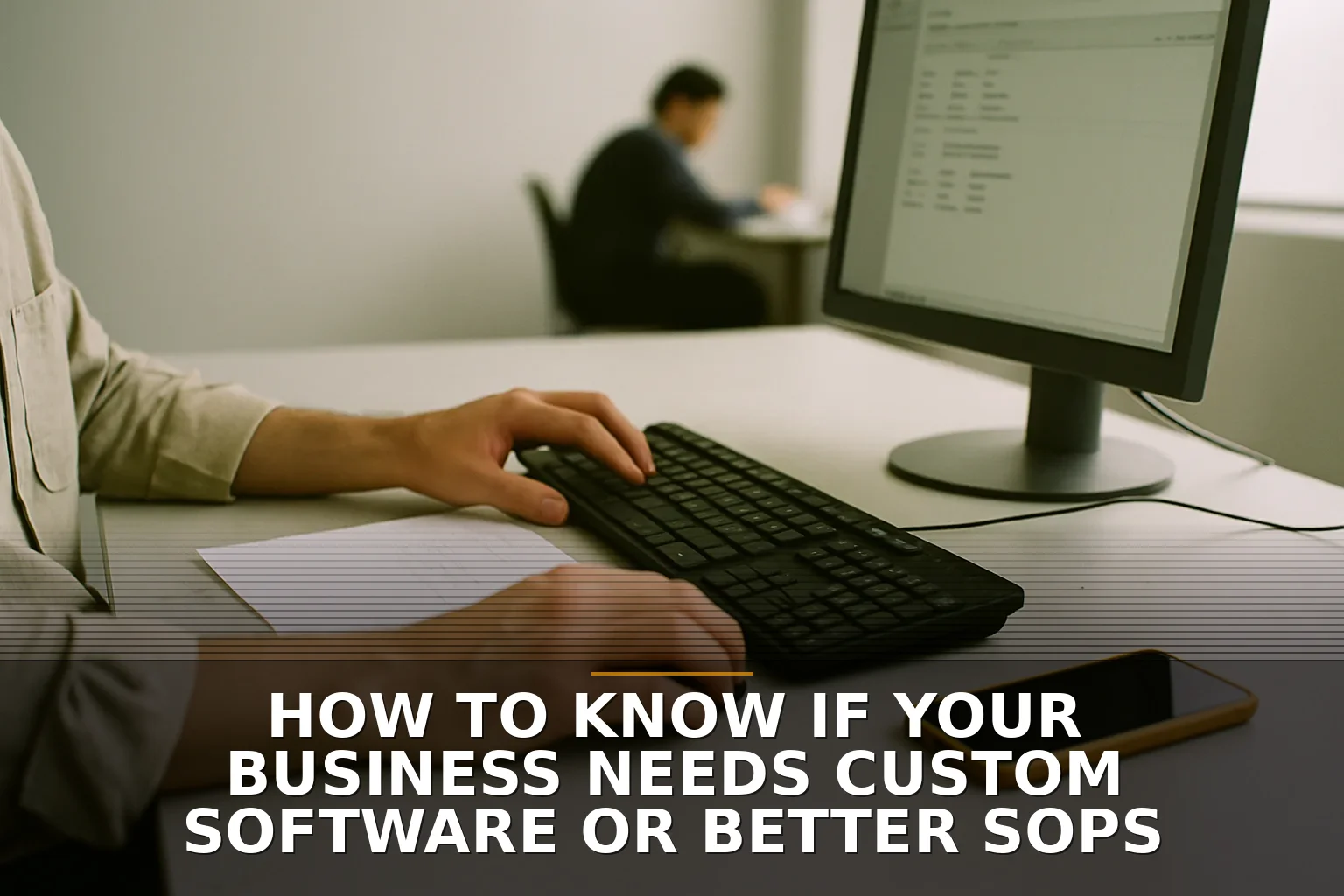 How to Know if Your Business Needs Custom Software or Better SOPs