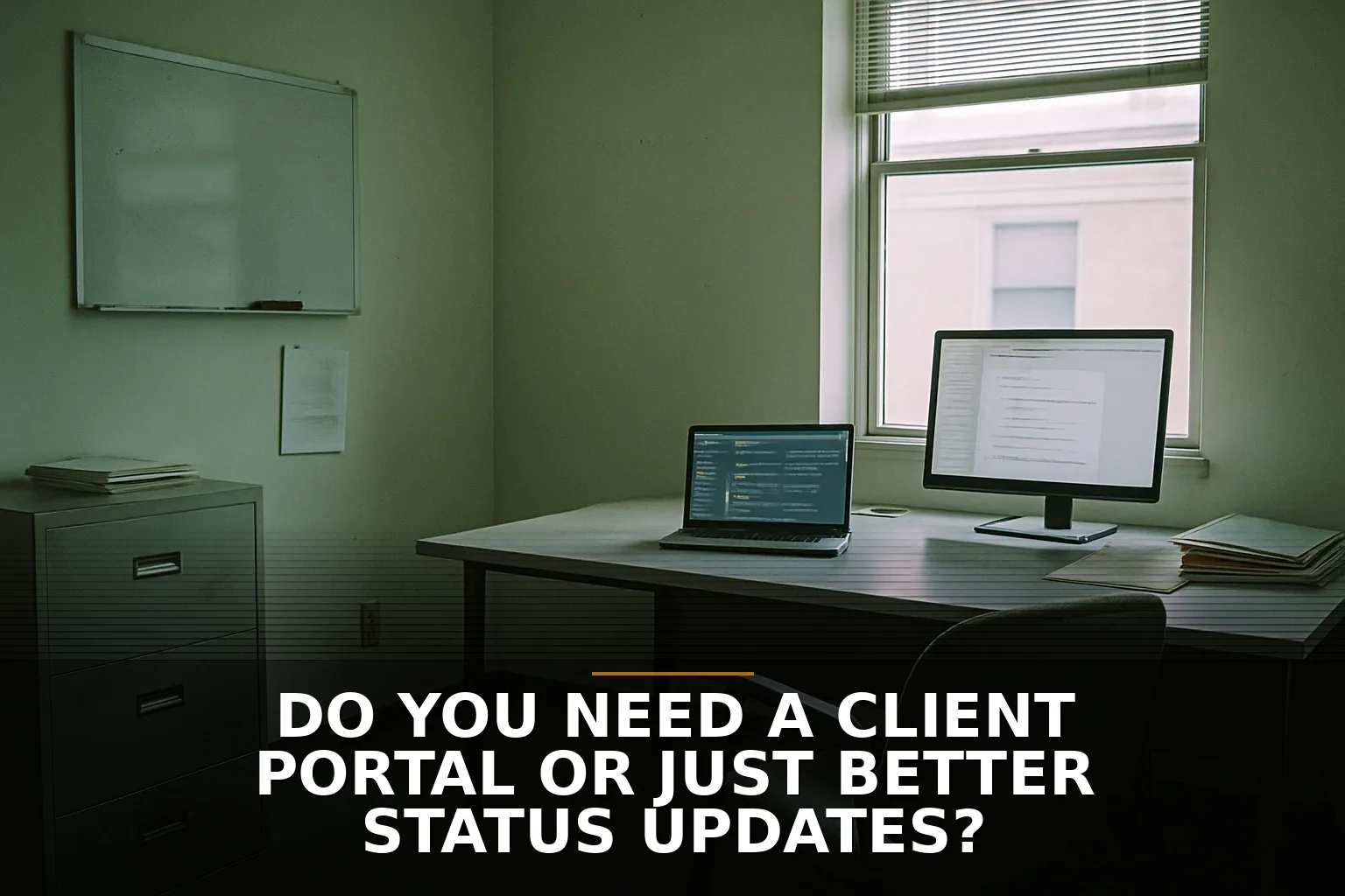 Do You Need a Client Portal or Just Better Status Updates?