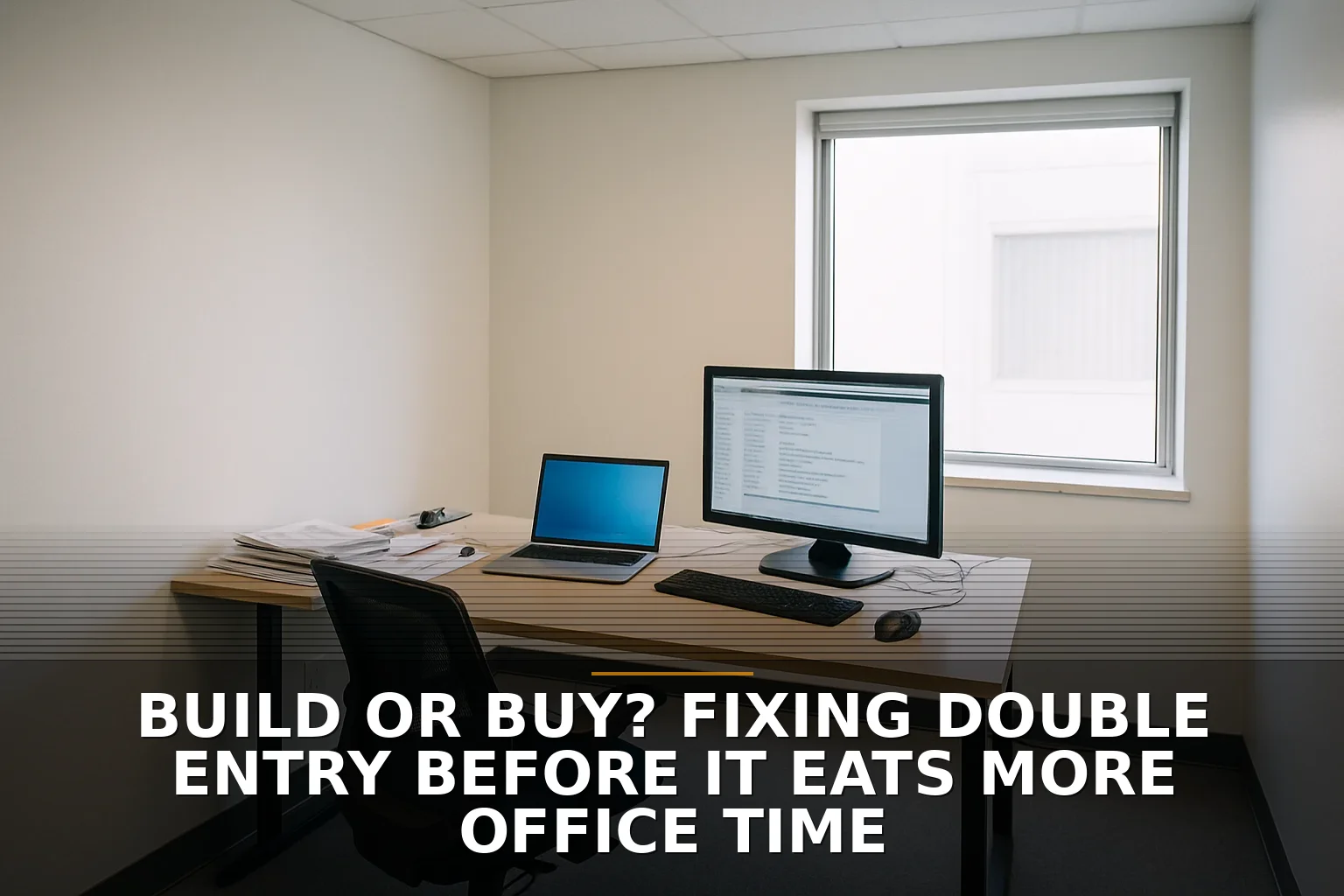 Build or buy? Fixing double entry before it eats more office time