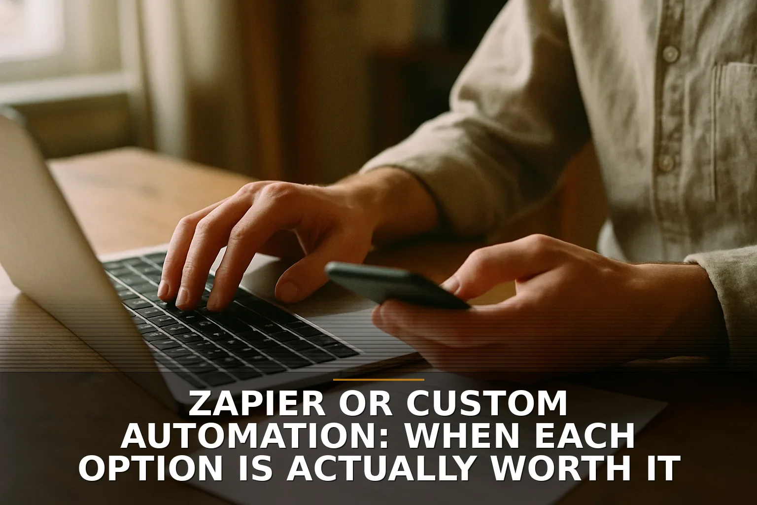 Zapier or Custom Automation: When Each Option Is Actually Worth It