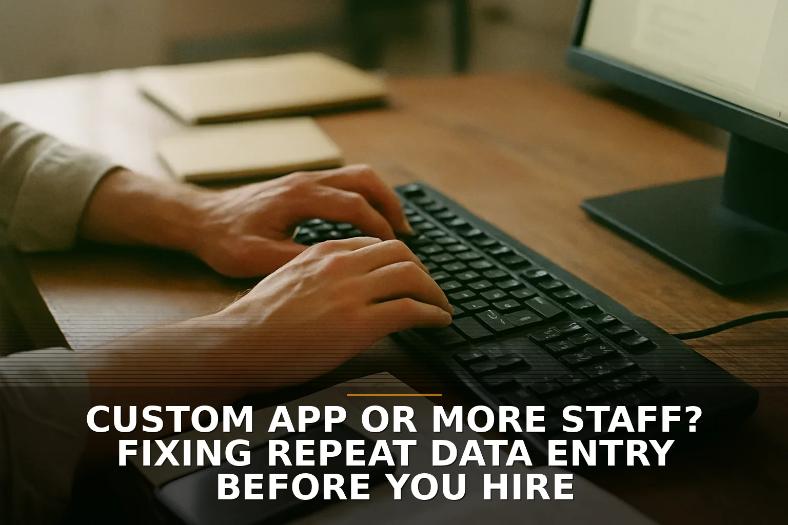 Custom app or more staff? Fixing repeat data entry before you hire