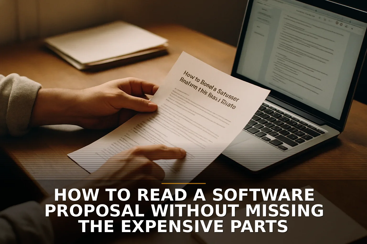 How to Read a Software Proposal Without Missing the Expensive Parts