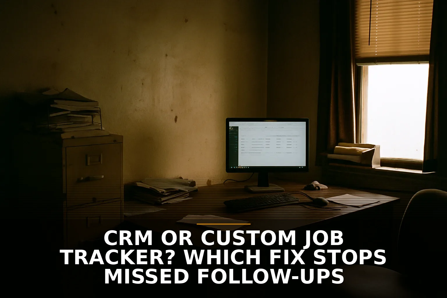 CRM or Custom Job Tracker? Which Fix Stops Missed Follow-Ups