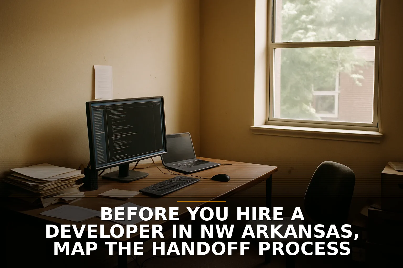 Before You Hire a Developer in NW Arkansas, Map the Handoff Process