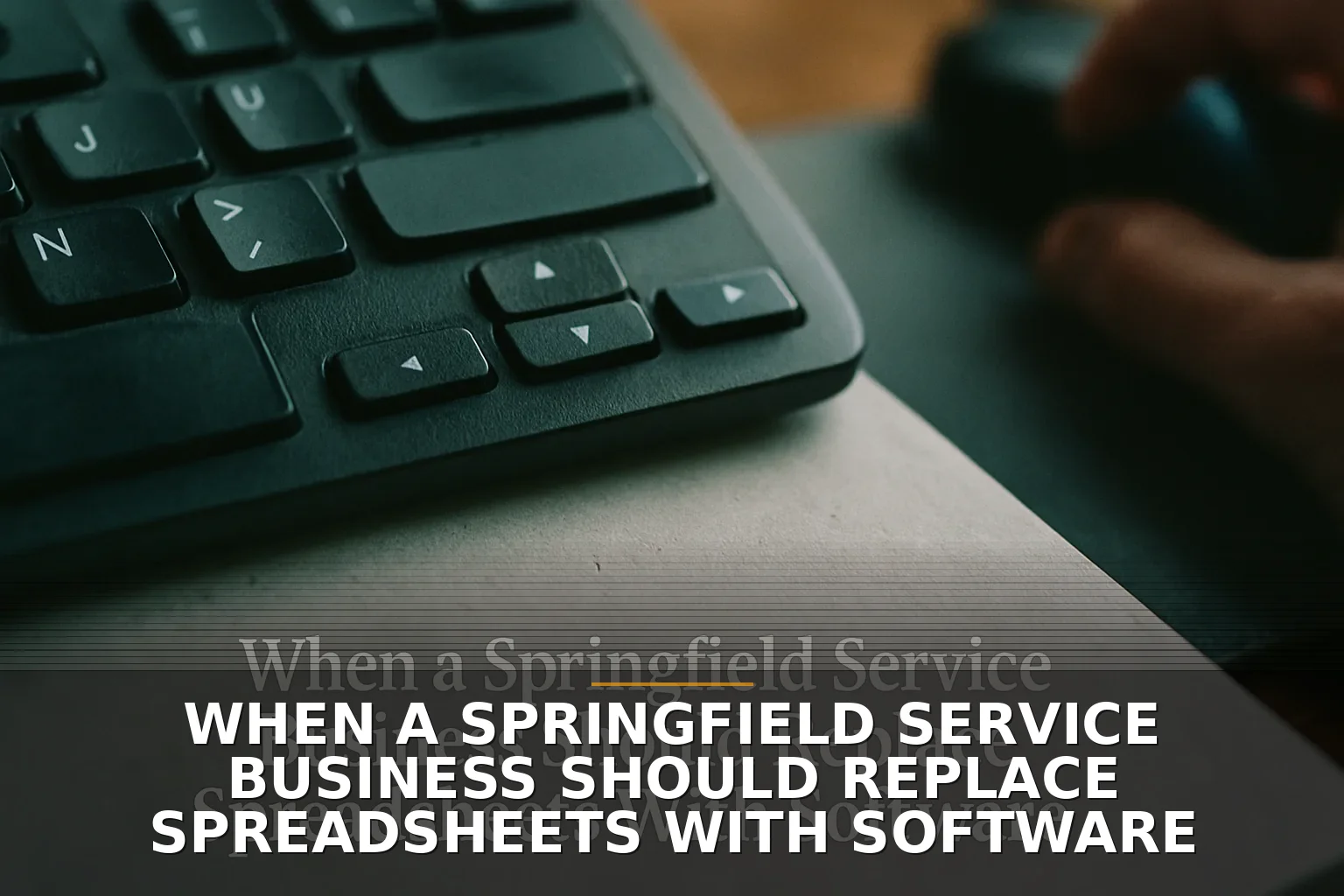 When a Springfield Service Business Should Replace Spreadsheets With Software