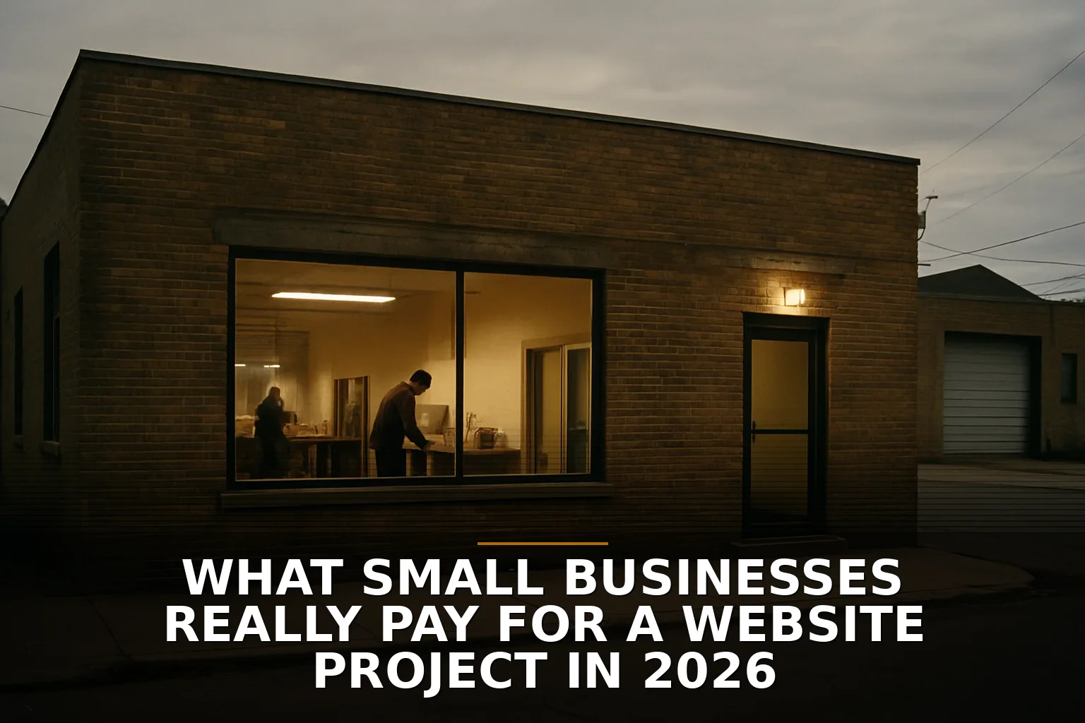 What Small Businesses Really Pay for a Website Project in 2026