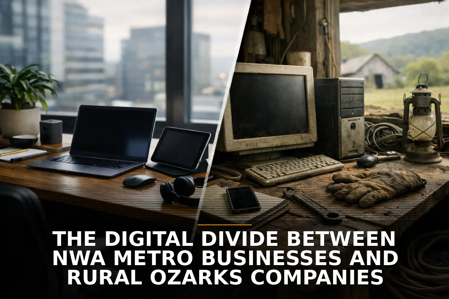 The digital divide between NWA metro businesses and rural Ozarks companies