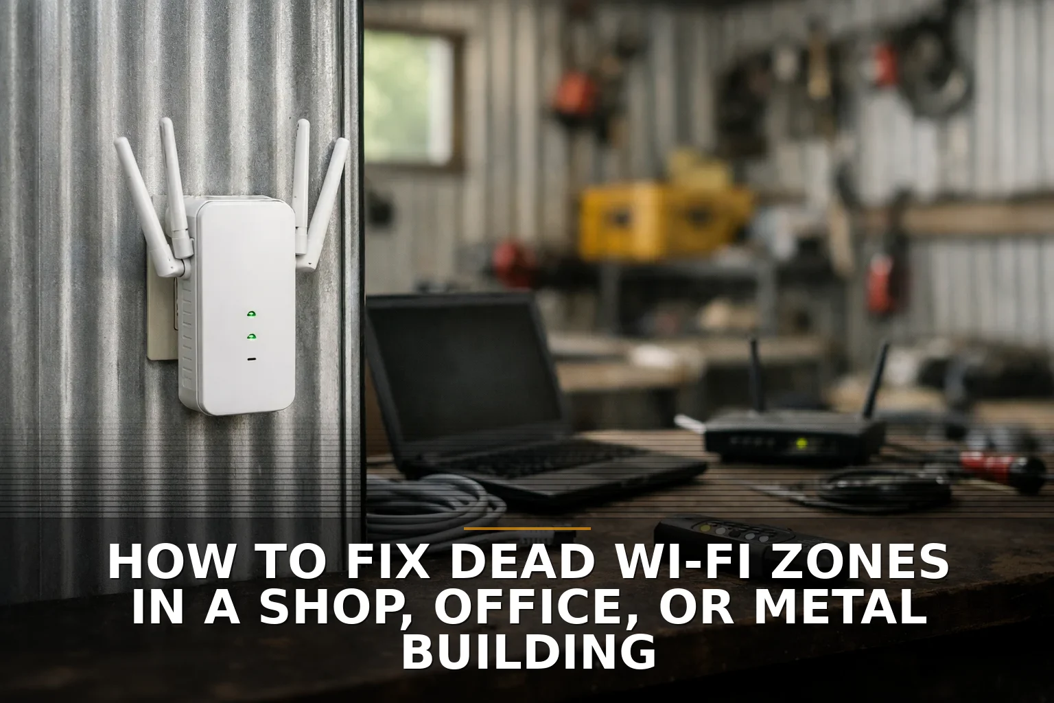 How to Fix Dead Wi-Fi Zones in a Shop, Office, or Metal Building