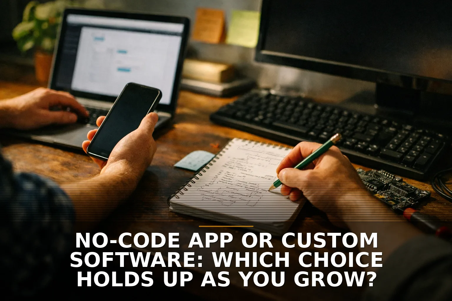 No-Code App or Custom Software: Which Choice Holds Up as You Grow?