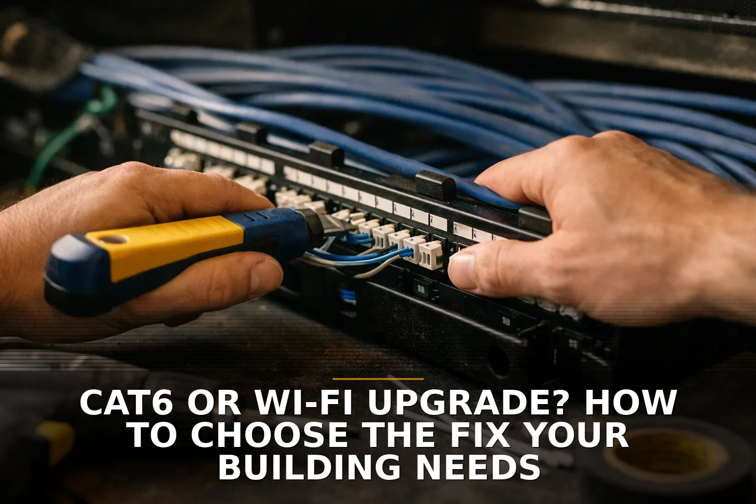 Cat6 or Wi-Fi upgrade? How to choose the fix your building needs