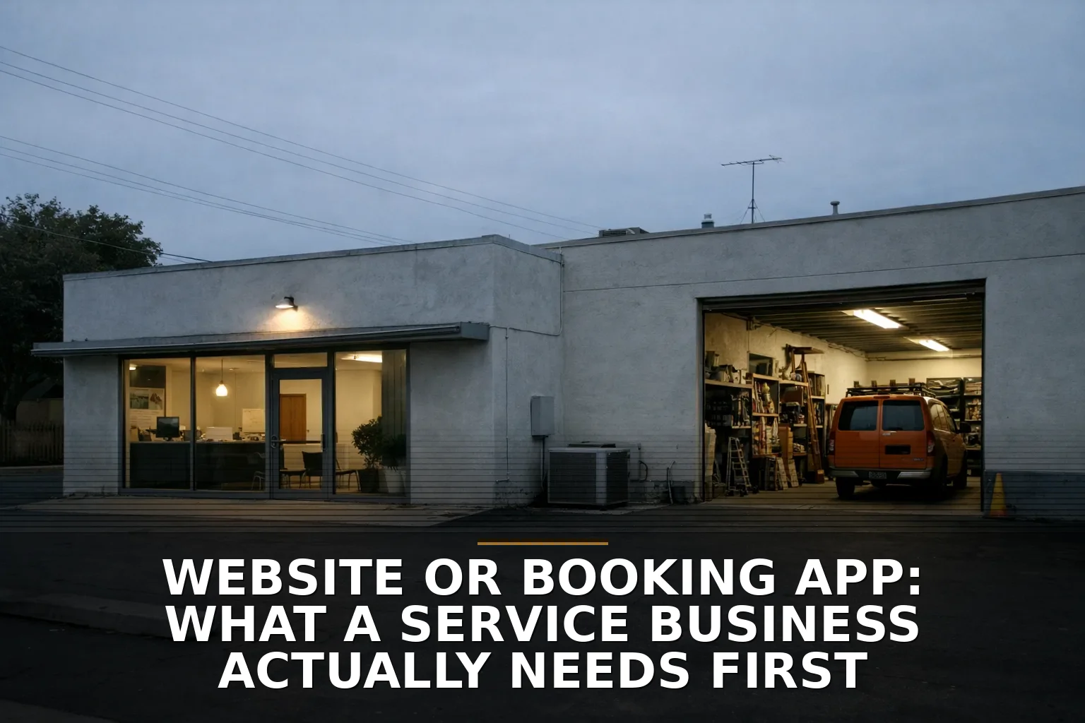 Website or booking app: what a service business actually needs first