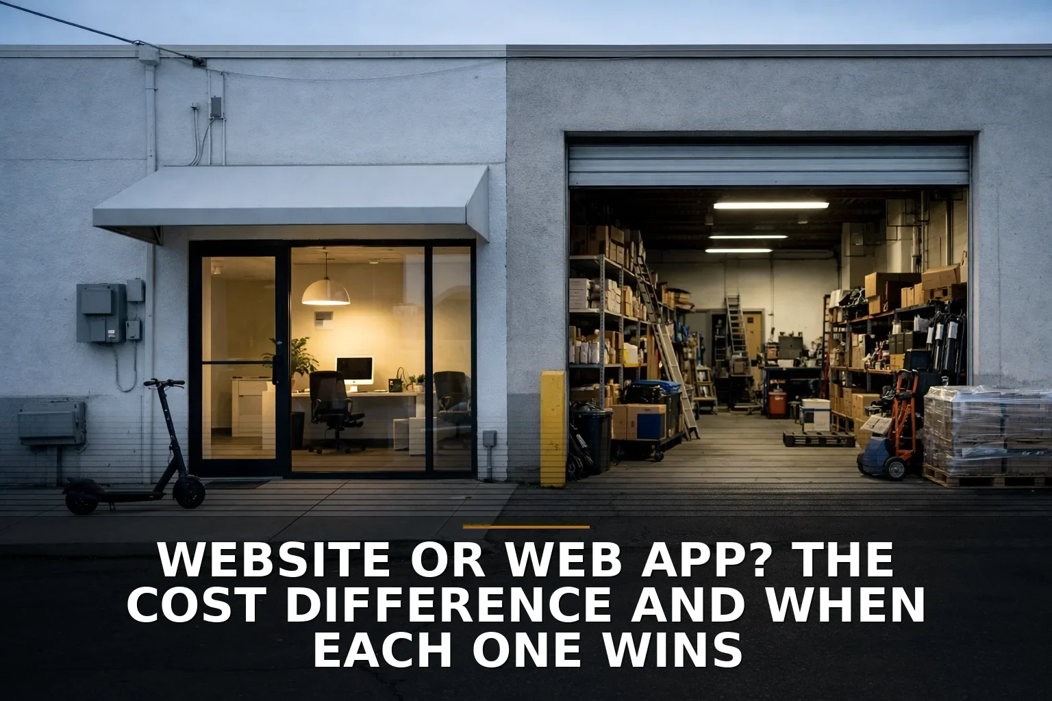 Website or Web App? The Cost Difference and When Each One Wins